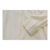 The Row CARLTON Porcelain White Sheer Viscose Oversized Blouse – Size L