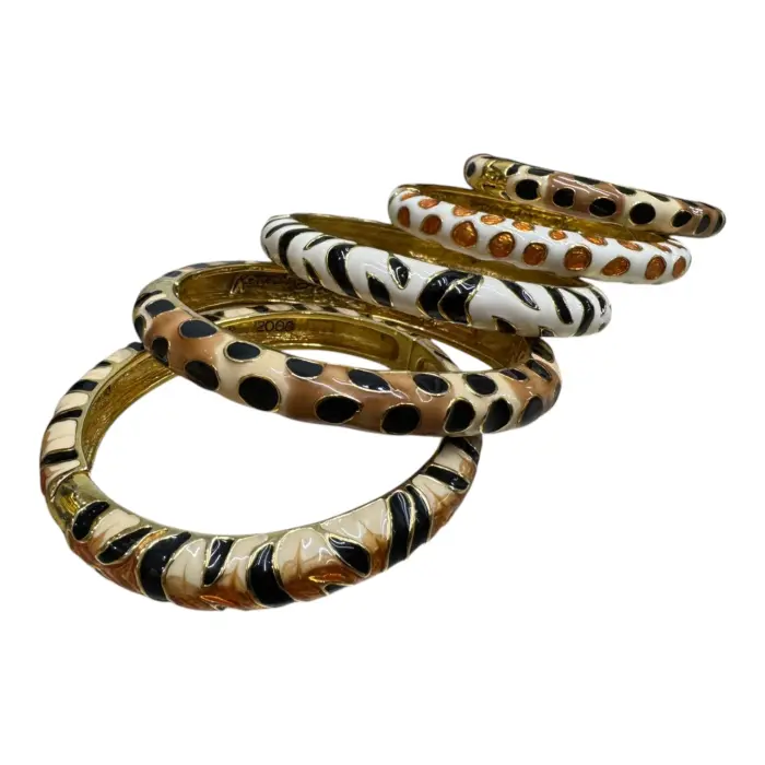 【希少】Kenneth Jay Lane ヴィンテージサングラス Tigre Orange Tiger Bracelet