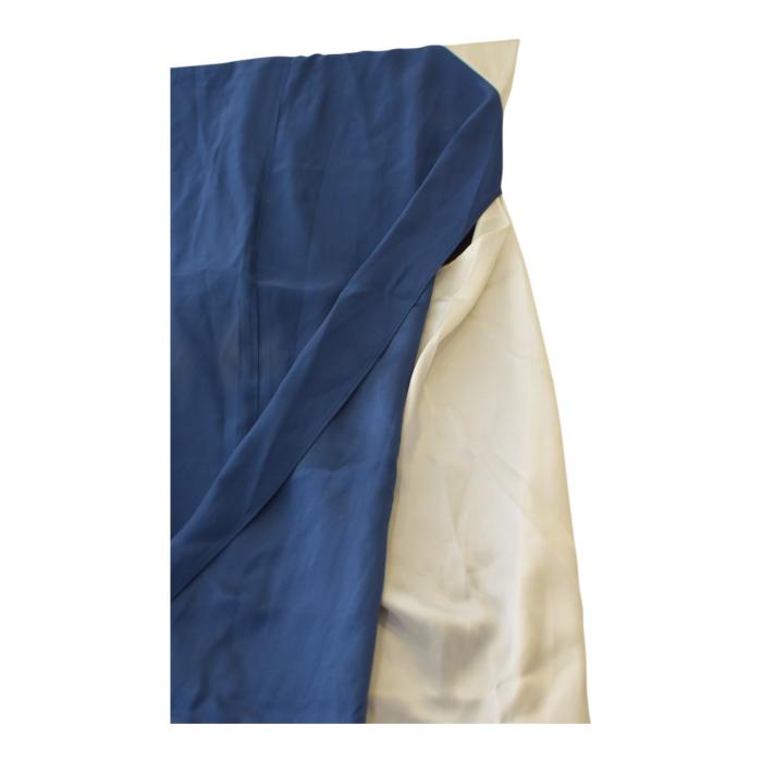 Rag & Bone Colorblock Silk Slip Dress Blue Black & White – Size 6 - open V back