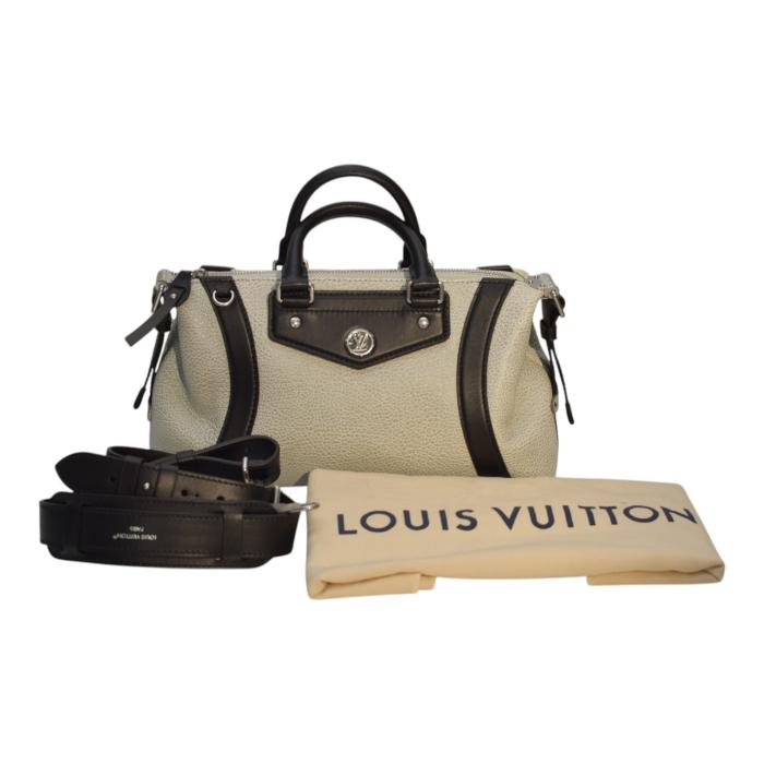 Τσάντα ώμου LV Biker MM M14702 από δέρμα αρνιού σε μαύρο/γκρι χρώμα, SS 25, άριστη κατάσταση