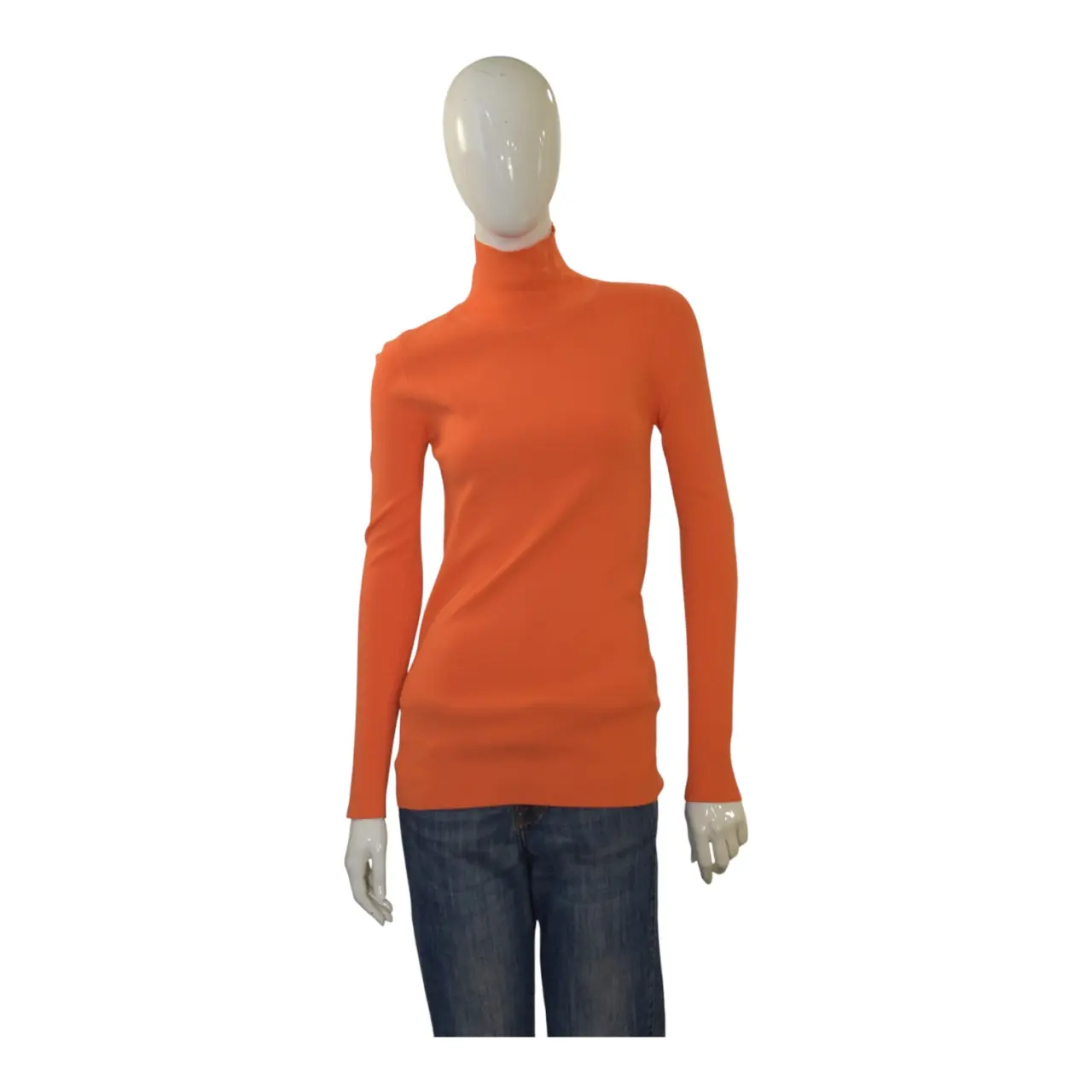Orange Viscose Barbour Top