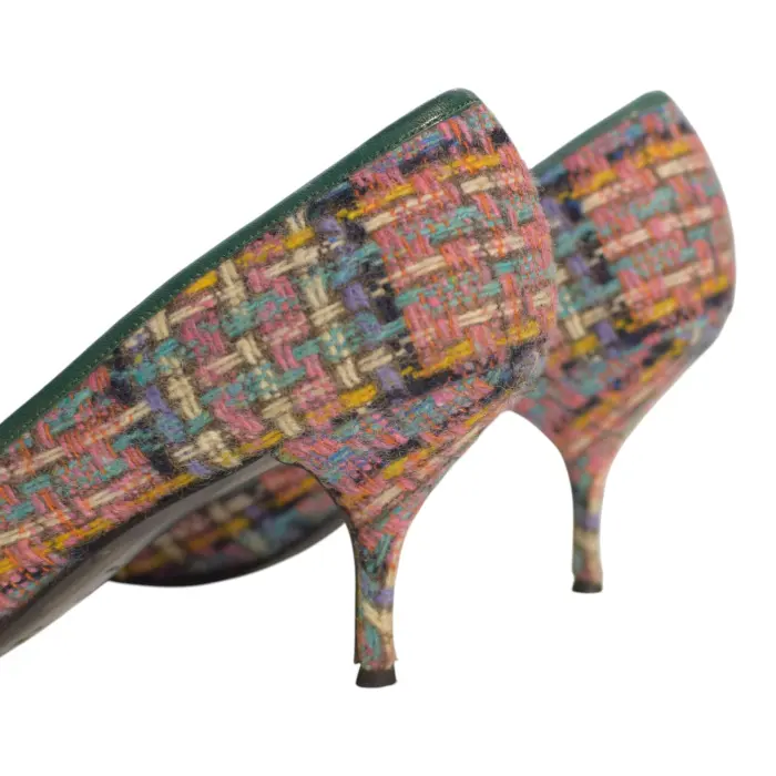 OHGA PETIT TWEED PUMPS ベージュ25.0 OHGA PETIT TWEED PUMPS