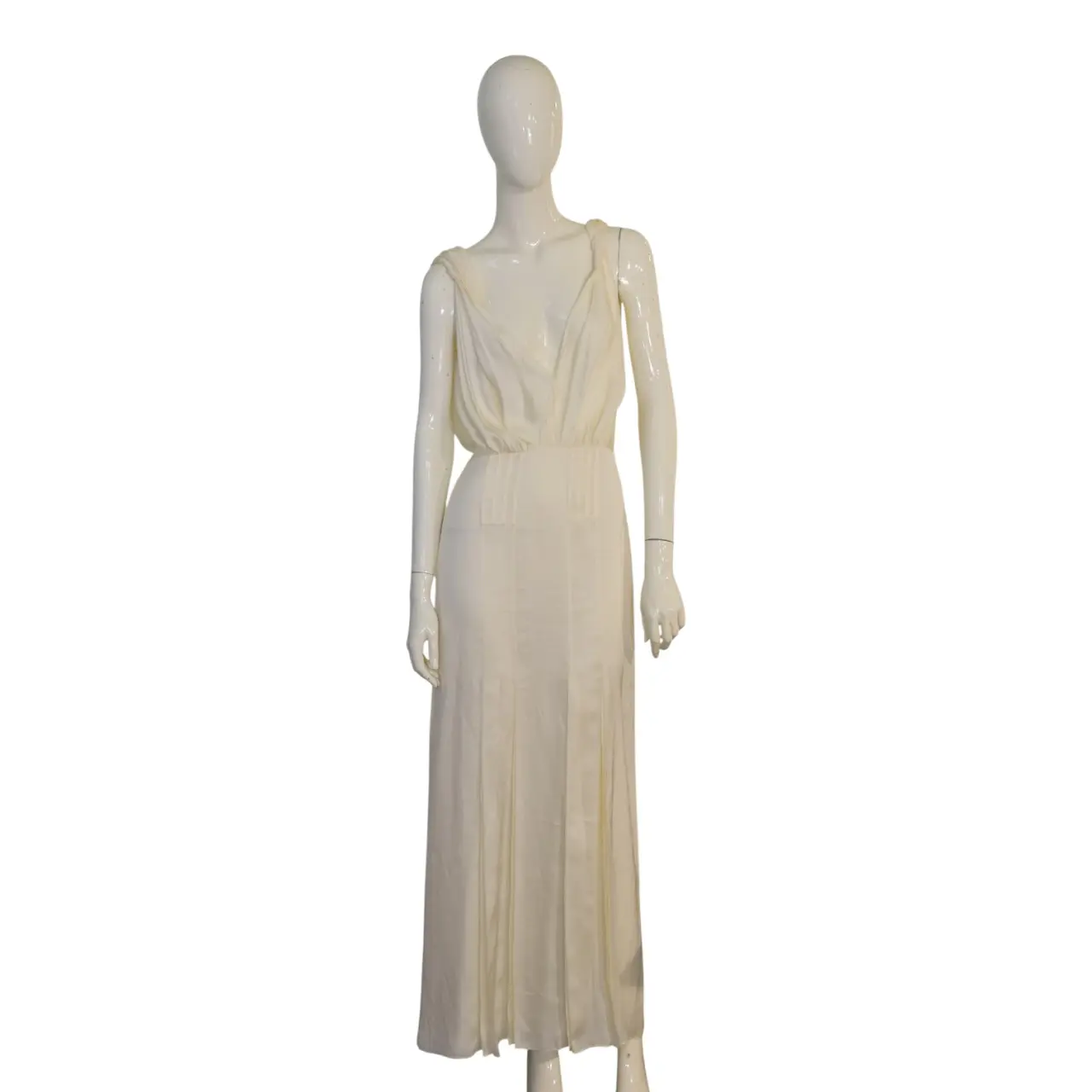 Beige Silk Yves Saint Laurent Dress