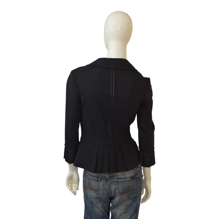 Dolce & Gabbana D&G Black Fitted Blazer Button Front Jacket IT 42 / EU 38 /UK 10