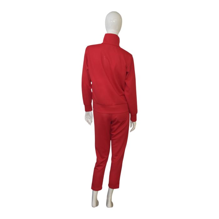 Golden Goose STAR Women's Red Tracksuit Set zip-up jacket & cropped pants Size S