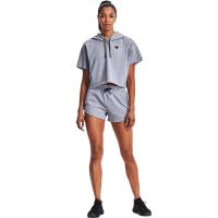 Under Armour Womens Project Rock Fleece Shorts Γκρι - 1371371-035
