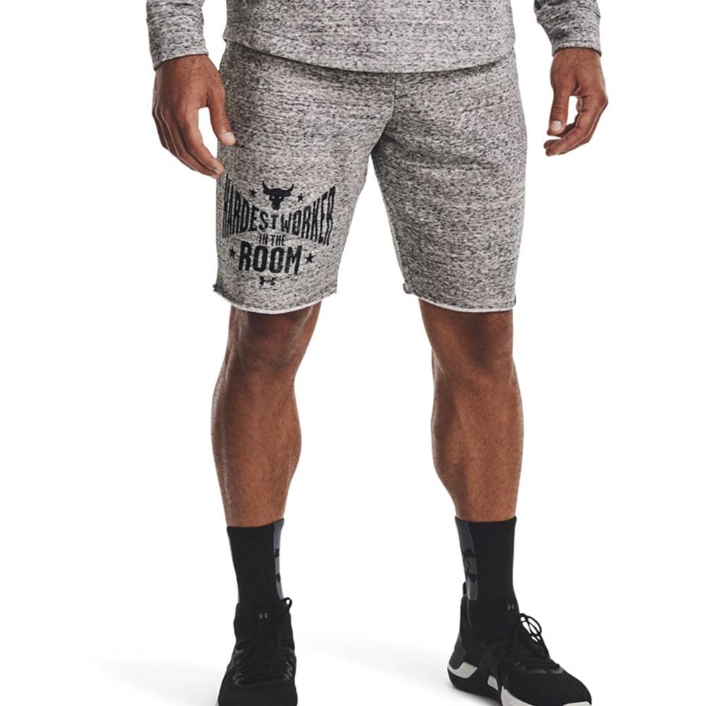 Under Armour Mens Project Rock Terry Shorts - 1370459-112