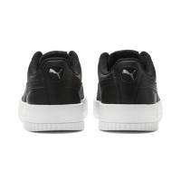 Puma Carina Leather Womens Trainers Μαύρο - 370325-01