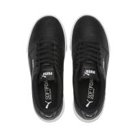 Puma Carina Leather Womens Trainers Μαύρο - 370325-01