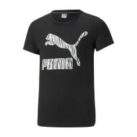 Puma Summer Roar Logo Youth Tee Μαύρο - 533387-01