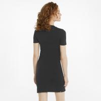 Puma Essentials Womens Slim Tee Dress Φόρεμα Κοντομάνικο Μαύρο - 848349-01