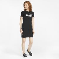 Puma Essentials Womens Slim Tee Dress Φόρεμα Κοντομάνικο Μαύρο - 848349-01