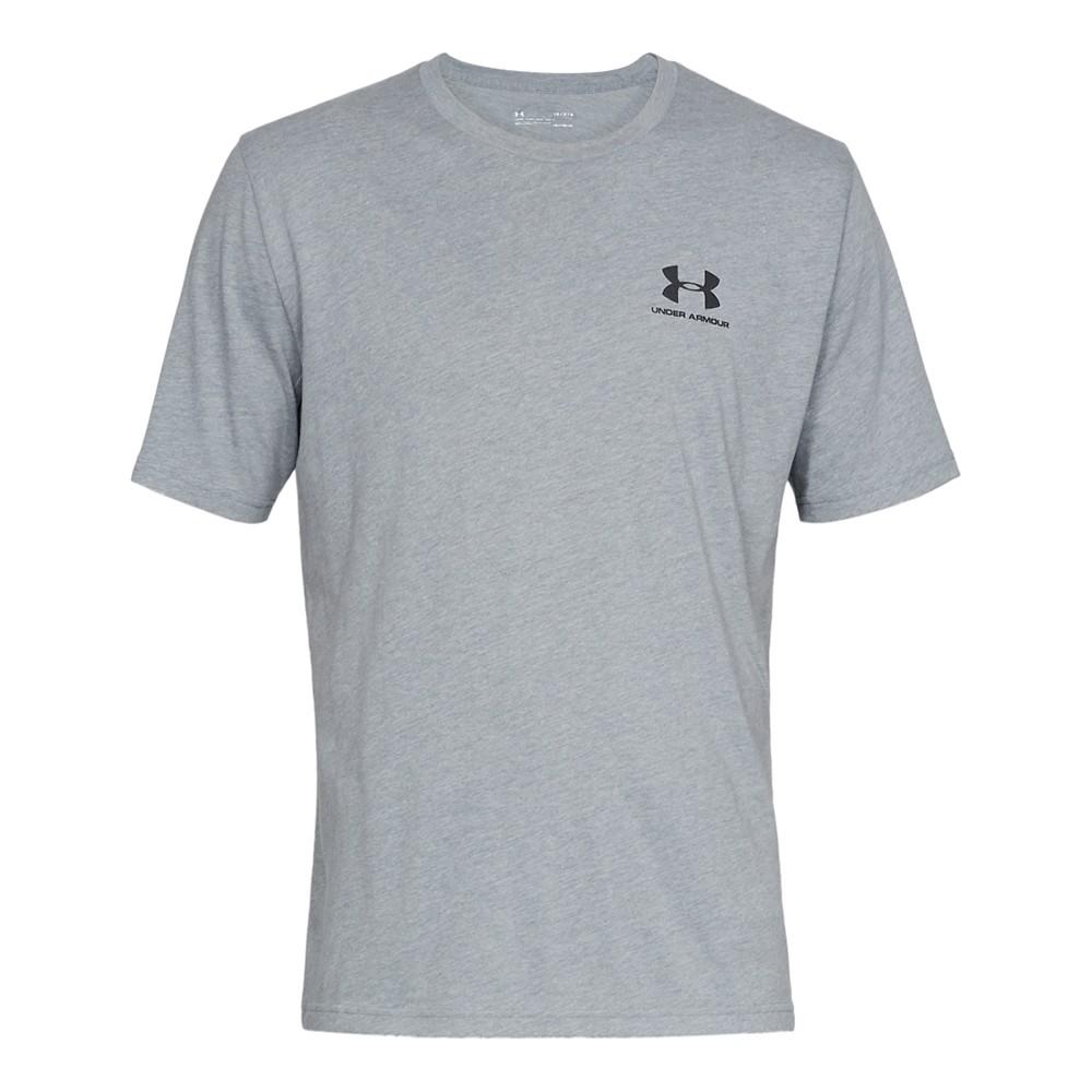 Under Armour Mens UA Sportstyle Left Chest Short Sleeve Shirt Γκρι - 1326799-036