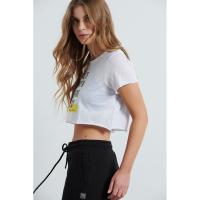 Bodytalk Γυναικεία Bdtk cropped μπλούζα Λευκό - 1221-901220-00200
