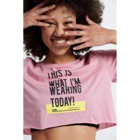 Bodytalk Γυναικεία Bdtk cropped μπλούζα Ροζ - 1221-901220-00320
