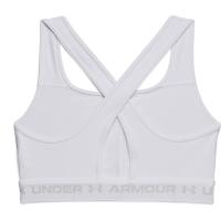 Under Armour Womens Armour Mid Crossback Sports Bra Λευκό - 1361034-100