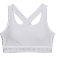 Under Armour Womens Armour Mid Crossback Sports Bra Λευκό - 1361034-100