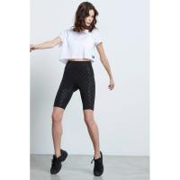 Bodytalk Γυναικείο ψηλόμεσο κολάν 2/4 "Οneworld" Μαύρο - 1221-907814-00100