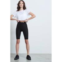 Bodytalk Γυναικείο ψηλόμεσο κολάν 2/4 "Οneworld" Μαύρο - 1221-907814-00100