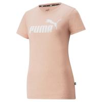 Puma ESS Logo Heather Tee Γυναικείο T-shirt με Στάμπα - 586876-63