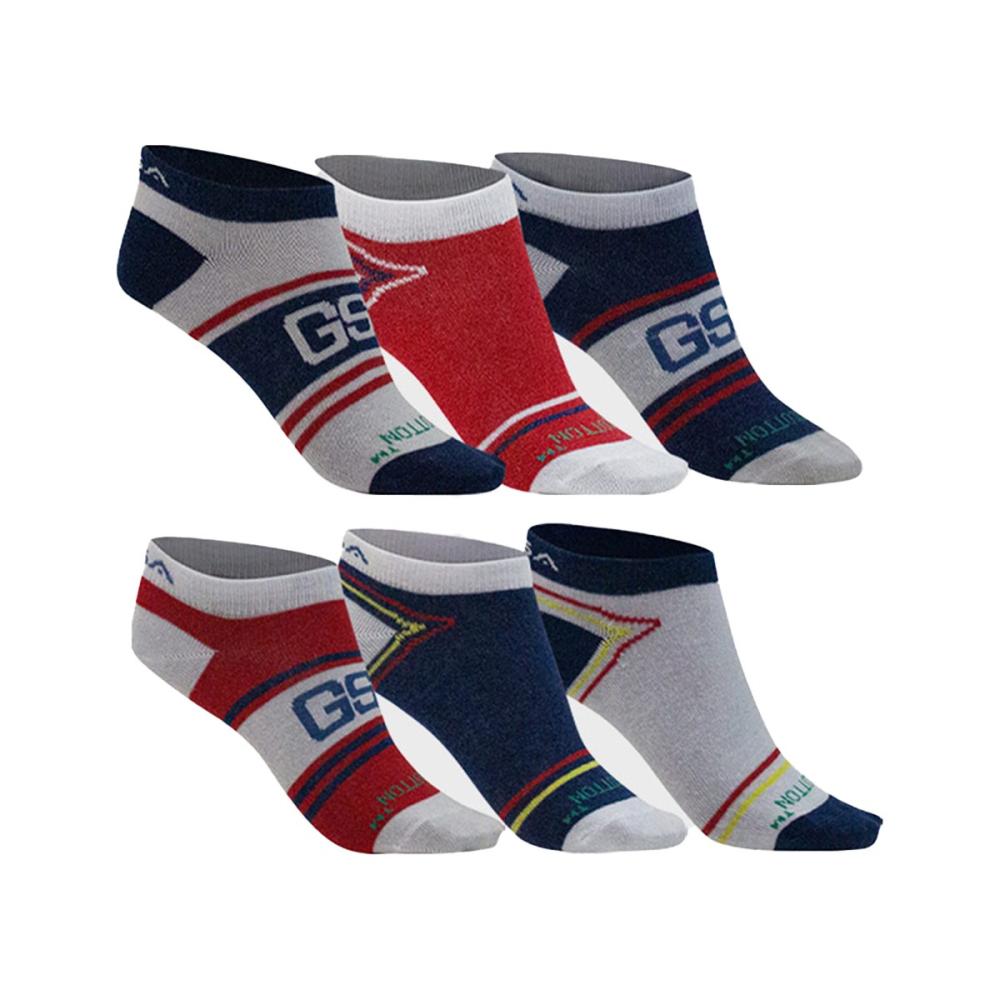 GSA Supercottn Kids Low Cut Κάλτσες  Πακέτο των 6 πολύχρωμο - 831904-50