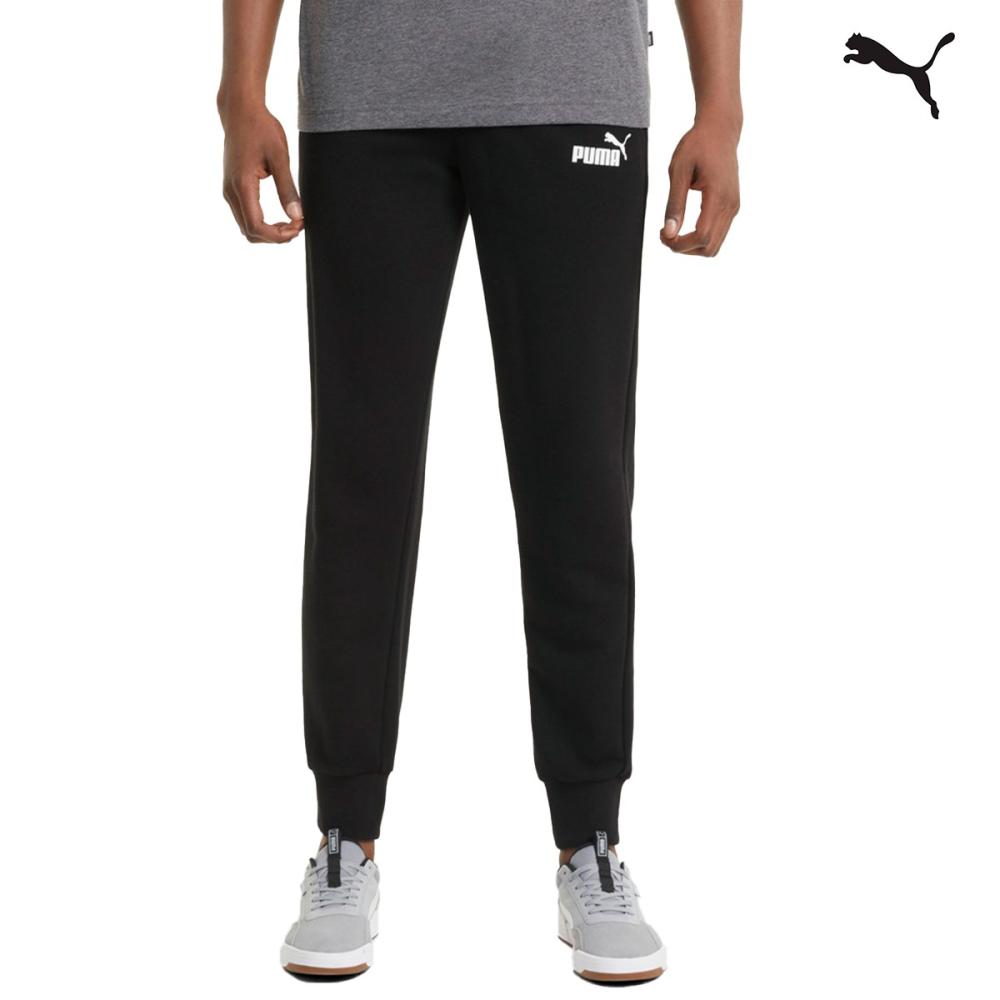 Puma Essentials Logo Pants TR Mens Ανδρική φόρμα Μαύρο - 586716-01