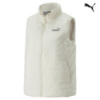 Puma ESS Padded Vest Γυναικείο Αμάνικο Μπουφάν Λευκό - 848941-65