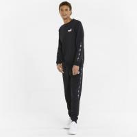 Puma ESS+ Tape Sweatpants FL Ανδρική φόρμα Μαύρη - 849042-01