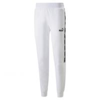 Puma ESS+ Tape Sweatpants FL Ανδρική φόρμα λευκή - 849042-02