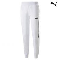 Puma ESS+ Tape Sweatpants FL Ανδρική φόρμα λευκή - 849042-02