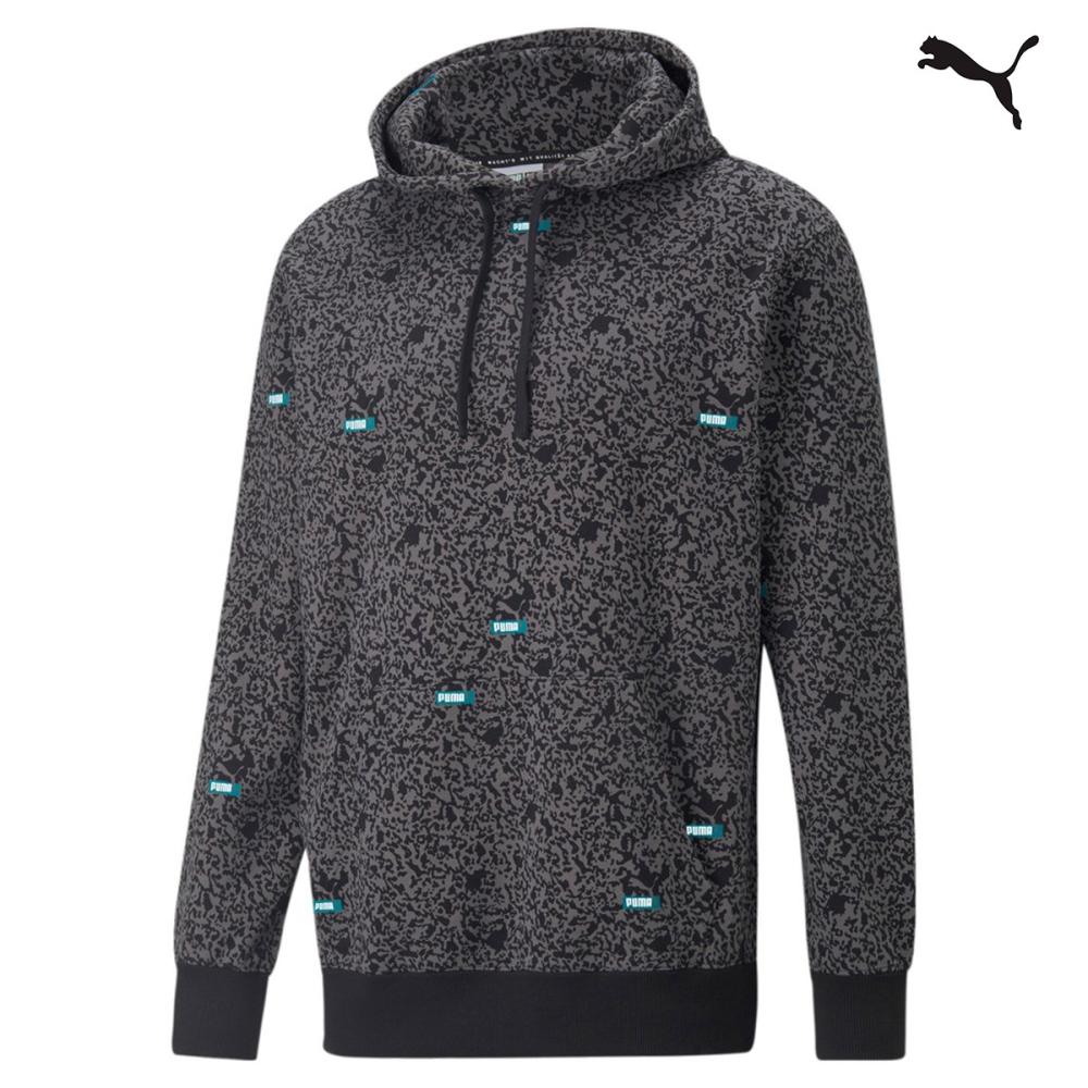 Puma Brand Love AOP Hoodie TR Ανδρικό Φούτερ με κουκούλα - 535634-01