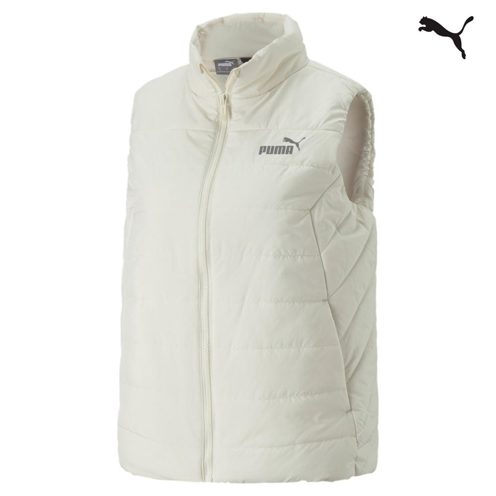 Puma ESS Padded Vest Γυναικείο Αμάνικο Μπουφάν Λευκό - 848941-65