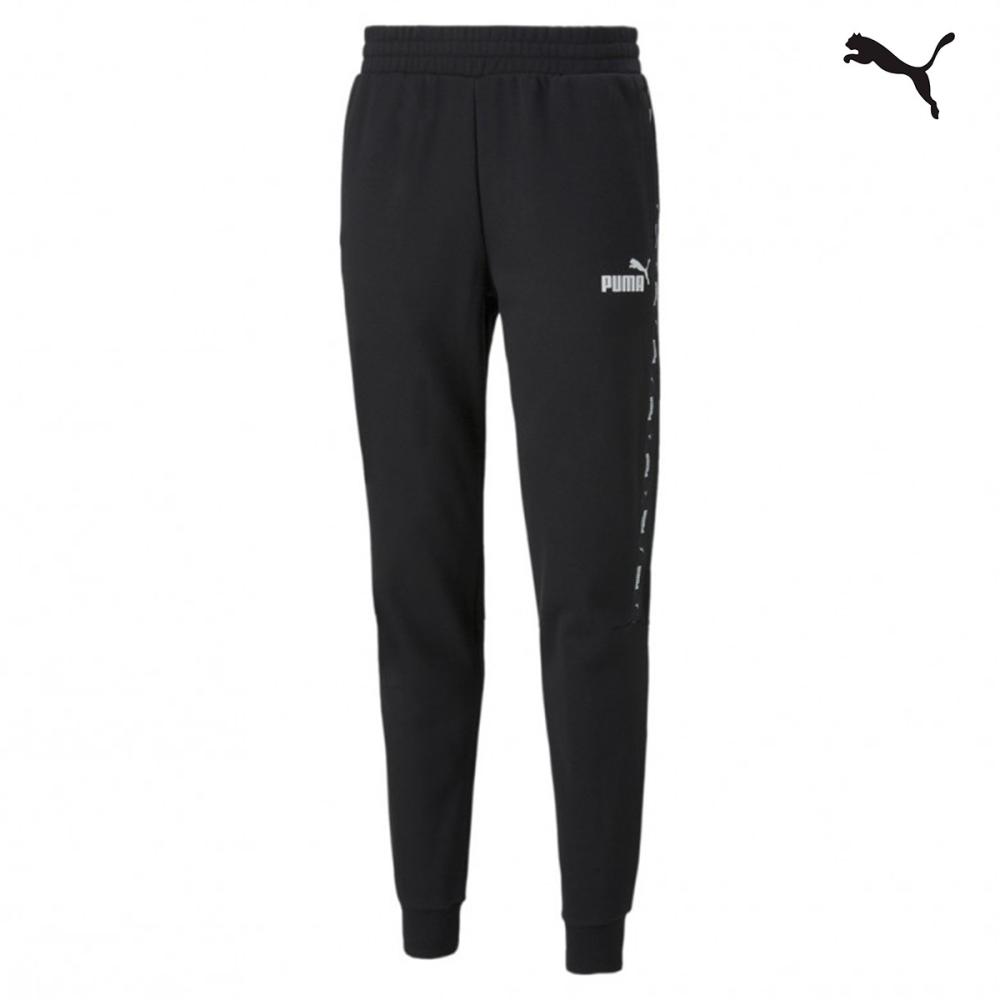 Puma ESS+ Tape Sweatpants FL Ανδρική φόρμα Μαύρη - 849042-01