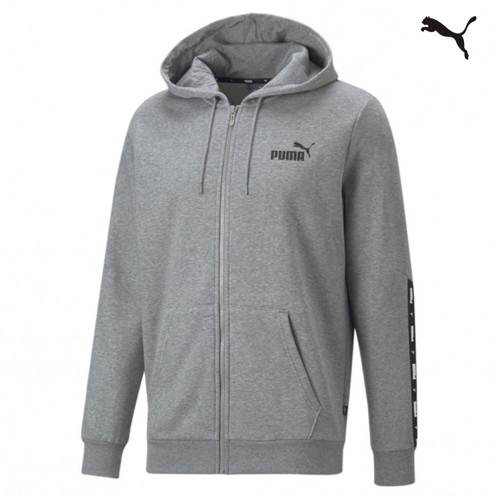 Puma Essentials+ Tape Full-Zip Hoodie Men Ανδρική Ζακέτα με Κουκούλα - 670270-03