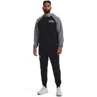 Under Armour Mens UA Rival Fleece Wordmark Colorblock Hoodie - 1373363-001