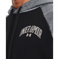 Under Armour Mens UA Rival Fleece Wordmark Colorblock Hoodie - 1373363-001