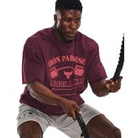 UA Project Rock Hm Gym Heavyweight Crew Ανδρικό φούτερ κοντομάνικο - 1373571-600