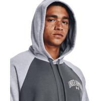 Under Armour Mens UA Rival Fleece Wordmark Colorblock Hoodie - 1373363-012