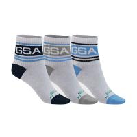GSA SUPERCOTTON STRIPES KIDS Quarter Socks / 3Pack Παιδικές Κάλτσες - 831901-51