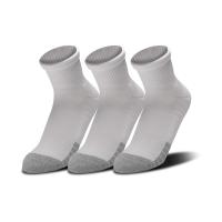 Under Armour Heatgear Quarter Αθλητικές Κάλτσες Λευκές 3 Ζεύγη - 1353262-100