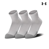 Under Armour Heatgear Quarter Αθλητικές Κάλτσες Λευκές 3 Ζεύγη - 1353262-100
