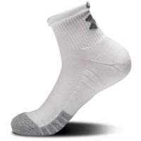 Under Armour Heatgear Quarter Αθλητικές Κάλτσες Λευκές 3 Ζεύγη - 1353262-100