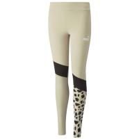 Puma Essentials+ Animal Block Leggings Youth Παιδικό Κολάν Αθλητικό Μακρύ Μπεζ - 539818-88