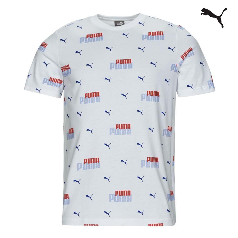 Puma Ανδρικό T-shirt Ess+ Logo Power AOP Tee B -  673367-02