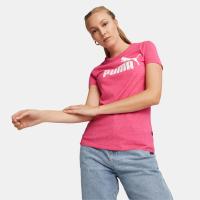 Puma ESS Logo Heather Tee Γυναικείο T-shirt με Στάμπα - 586876-96