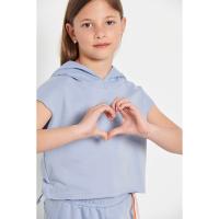 Bodytalk Παιδικό crop top με κουκούλα για κορίτσια "SWEETNESS" - 1231-703320-00446