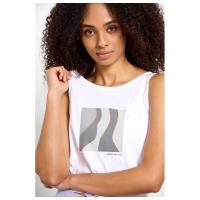 Bodytalk Γυναικεία cropped αμάνικη μπλούζα "SNAPS" - 1231-901420-00200