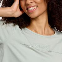 Bodytalk Γυναικεία cropped κοντομάνικη μπλούζα "SNAPS" - 1231-903620-00633