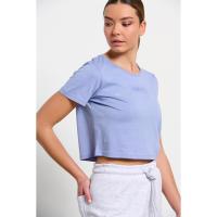 Bodytalk Γυναικεία cropped κοντομάνικη μπλούζα "SNAPS" - 1231-903620-00446
