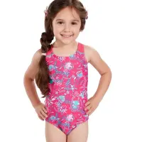 Speedo Παιδικό Ολόσωμο μαγιό SEASQUAD ALLOVER 1 PIECE Φούξια - 8-10902B434